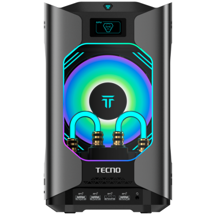 TECNO PC MEGAMINI GAMING G1 Intel i9-13900H DDR5 32Gb SSD 1Tb RTX4060 8Gb Water Cooling WiFi 6 BT 5.2 RJ45 2.5G 2xUSB 3.2 2xUSB 3.1 2xUSB2.0 1xThunderbolt 1xTypeC Full 2xHDMI 1xSD3.0 1xOculink 63Gb/s 1x3.5 Windows11