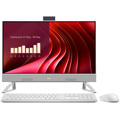 Dell 24 AIO,23.8" FHD(1920x1080)Infinity Touch,Intel Core 7 150U(12MB cache,10Cores,up to 5.4GHz),16GB(2x8)5200MT/s,1TB(M.2)PCIe NVMe SSD,Integrated Graphics,Wi-Fi 6E(2x2)+BT,Dell Pro Keyboard and Mouse-KM5221W,White,Win11Pro,3Yr NBD