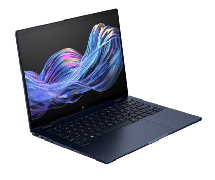 Laptop HP EliteBook X Flip G1i, Procesor Intel Core Ultra 7 258V up to 4.8GHz, 14" 2.5k (2560x1600) IPS anti-glare 400nits, touch, ram 32GB soldered 8533MHz LPDDR5x, 1TB SSD M.2 PCIe NVMe, Intel Arc Graphics, culoare albastru, Windows11 Pro