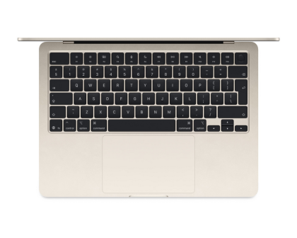 Laptop Apple MacBook Air 13", Procesor Apple M5 CPU cu 10 nuclee, GPU cu 10 nuclee, Neural Accelerators, 13.6"(2560 x 1664) IPS 500nits, ram 16GB, 1TB SSD, tastatura INT, culoare Starlight, macOS Tahoe