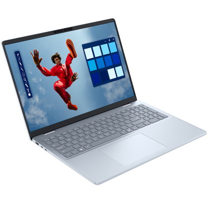 Laptop Dell 16 Plus, Procesor Intel Core Ultra 7 258V up to 4.8GHz, 16" FHD+ (1920x1200) Touch 300nits, ram 32GB 8533MHz LPDDR5x,1TB SSD M.2 PCIe NVMe, Intel Arc Graphics, culoare Ice Blue, Windows11 Pro