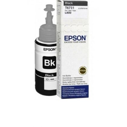 Cartus cerneala original EPSON T6731, culoare black pentru Epson L800
