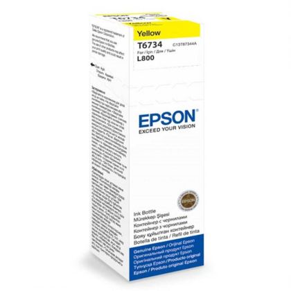 Cartus cerneala original EPSON T6734, culoare yellow  pentru Epson L800