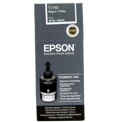 Cartus cerneala original EPSON T7741, culoare black pentru Epson CISS monocrom M100/M105/M200, capacitate 10000 de pagini