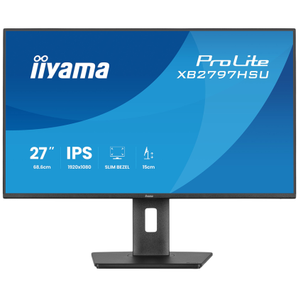 27" IPS panel, 1920x1080 at 120Hz, EyeComfort, 15cm height adjustable stand, 350cd/m2, Speakers, HDMI, DisplayPort, 1ms MPRT, USB 2x3.2 plus 2x USB-C