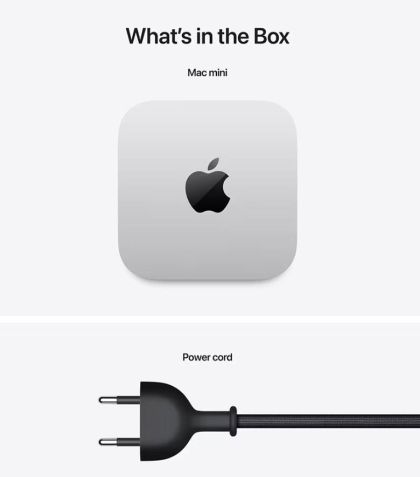Desktop Apple Mac Mini M4 Pro, Procesor Apple M4 Pro cu CPU 14 core, GPU 20 core, ram 64GB, 2TB SSD M.2 PCIe NVMe, culoare Silver, macOS Sequoia