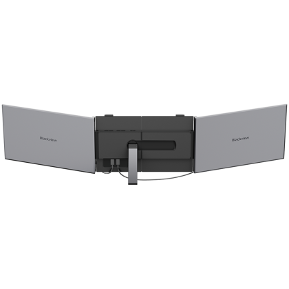 Portable monitor Blackview DCM8 Dual Screen 15.3inch 1920x1200 16:9 LCD 60Hz IPS 178 USB-C 3.1x3 364.4x237.43x21mm Grey Black