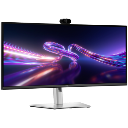 Dell Pro P 34 USB-C Hub Webcam Monitor - P3426WEV 34.1" WQHD 3440x1440 at 100Hz, 99% sRGB (CIE 1931), 109 PPI, 21:9, IPS, AG, 350 cd/m2, 1500:1, 178/178, 5ms/8ms, HDMI, DP, USB A/B/C, RJ45, Swivel, Height, Tilt, Slant