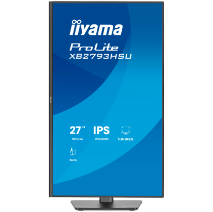 IIYAMA Monitor LED XB2793HSU-B1 27" IPS 1920x1080 120Hz, 16:9. 350cd, 1500:1, 1ms, HDMI, DP, USB HUB, Full Ergo, Pro