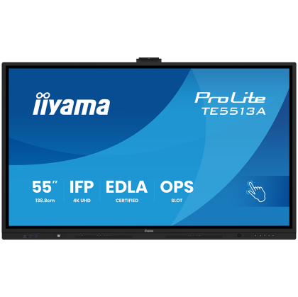 IIYAMA LFD TE5513A-B2AG 55" Google EDLA Certified IFP - Interactive display for seamless integration and collaboration in education and enterprise