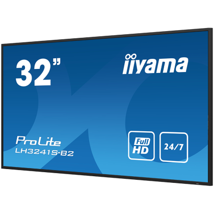 IIYAMA LFD LH3241S-B2 32" Full HD professional large format display with USB media playback 350 cd/m² 1200:1 8ms 24/7 landscape, portrait