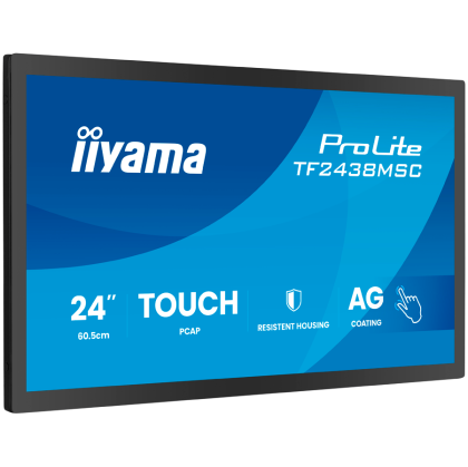 IIYAMA Monitor LED TF2438MSC-B2 24" DeepContrast PCAP 10-point Open Frame touchscreen monitor with robust metal housing for demanding environments