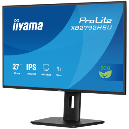 IIYAMA Monitor LED XB2792HSU-B1 27" IPS 1920x1080 4-side slim bezel 120Hz 300cd 1500:1 3ms HDMI DP USB HUB Full Ergo