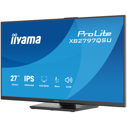 IIYAMA Monitor LED XB2797QSU-B1 27" IPS 2560x1440 75Hz 350cd 1ms HDMI DP USB HUB USB-C 5W height, swivel, tilt, pivot Full Ergo Pro 5year warranty