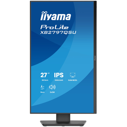 IIYAMA Monitor LED XB2797QSU-B1 27" IPS 2560x1440 75Hz 350cd 1ms HDMI DP USB HUB USB-C 5W height, swivel, tilt, pivot Full Ergo Pro 5year warranty