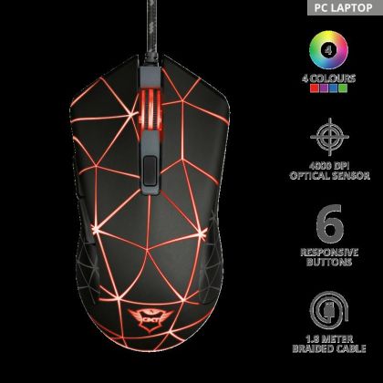 Trust GXT 133 Locx Illuminated Gaming Mo