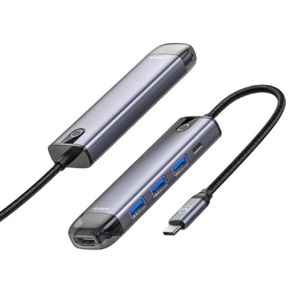 Mcdodo Multihub 5 in 1 Type-C gri