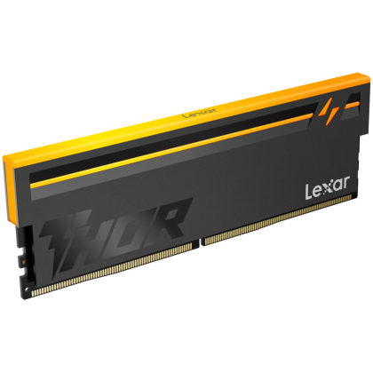 Lexar THOR 2.0 16GB DDR5 6000 CL36 1.3V Memory with heatsink and RGB lighting, Black Color, Single pack