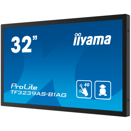 IIYAMA LFD TF3239AS-B1AG 32" 12pt Open Frame PCAP interactive large format display 500 cd/m² 8ms 	projective capacitive 12 points touch through-glass, temperature sensor with fan control