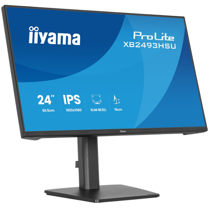 IIYAMA Monitor LED XB2493HSU-B1 23.8" IPS 1920x1080 120Hz, 16:9. 350cd, 1500:1, 1ms, HDMI, DP, USB HUB, Full Ergo, Pro