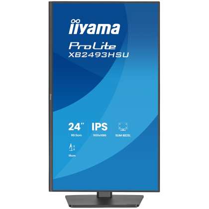 IIYAMA Monitor LED XB2493HSU-B1 23.8" IPS 1920x1080 120Hz, 16:9. 350cd, 1500:1, 1ms, HDMI, DP, USB HUB, Full Ergo, Pro