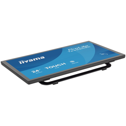IIYAMA Monitor LED T2455MSC-B2 24" multi-touch IPS 400cd PCAP integrated webcam and a flexible stand