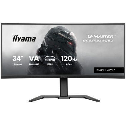 Iiyama GCB3482WQSU-B1 - LED monitor GAMING CURVED 34" 3440 x 1440 WQHD 120 Hz VA 500 cd 3000:1 0.6 ms 2xHDMI DP SPEAKERS