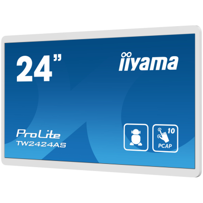 IIYAMA Monitor LED TW2424AS-W1 23.8” Full HD In-cell PCAP 10pt interactive Touch Panel PC with Android OS White