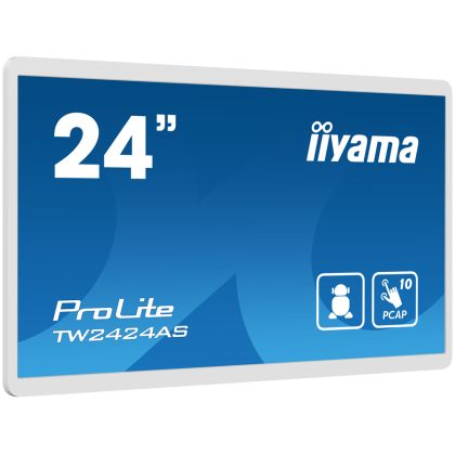 IIYAMA Monitor LED TW2424AS-W1 23.8” Full HD In-cell PCAP 10pt interactive Touch Panel PC with Android OS White