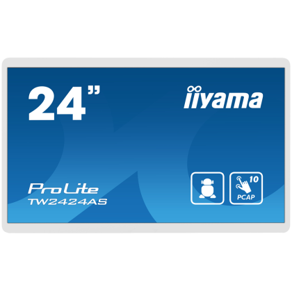 IIYAMA Monitor LED TW2424AS-W1 23.8” Full HD In-cell PCAP 10pt interactive Touch Panel PC with Android OS White