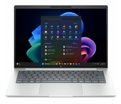 Laptop HP EliteBook 8 G1i, Procesor Intel Core Ultra 7 255H up to 5.1GHz, 14" WUXGA (1920x1200) IPS anti-glare, 300nits, ram 32GB (2x16GB) 5600MHz DDR5, 2TB SSD M.2 PCIe NVMe, Intel Arc 140T Graphics, culoare silver, Windows11 Pro
