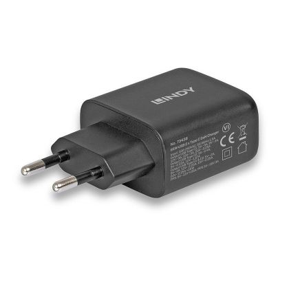 Incarcator Lindy 2x USB Type-C GaN 65W