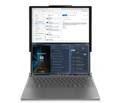 Laptop Lenovo ThinkBook Plus G6 Rollable, Procesor Intel Core Ultra 7 258V up to 4.8GHz, in 14"(2000x1600)/out 16.7"(2000x2350) POLED 400nits glossy, ram 32GB 8533MHz LPDDR5x, 1TB SSD M.2 PCIe NVMe, Intel Arc 140V Graphic, culoare luna grey, Windows11 Pro