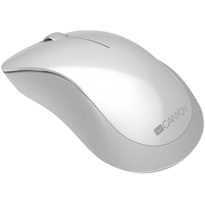 CANYON MW-11, 2.4 GHz  Wireless mouse ,with 3 buttons, DPI 1200, Battery:AAA*2pcs  ,pearl white grey67*109*38mm 0.063kg