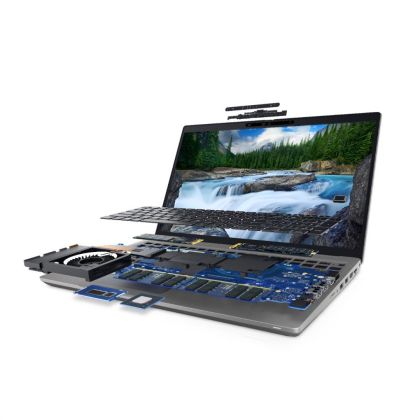 Laptop Dell Latitude 5521, Procesor 11th Generation Intel Core i7 11850H up to 4.8GHz, 15.6" FHD(1920x1080) IPS anti-glare, ram 32GB(2x16GB) 3200 MHZ DDR4, 512GB SSD M2 PCIe NVMe, Intel UHD Graphics, culoare Grey, Ubuntu 20.04