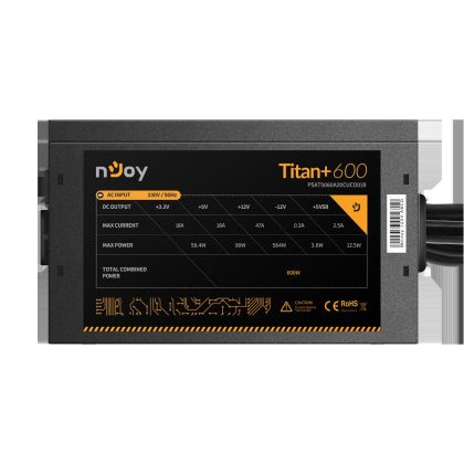 SURSA NJOY TITAN+ 600 ATX 600W