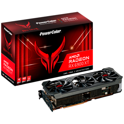 Power Color Video Card AMD Radeon RX-6900XT Red Devil 16GB, 256bit GDDR6, 2340Mhz, PCI-E 4, 3x DP, HDMI, Triple Fan, 3 slot