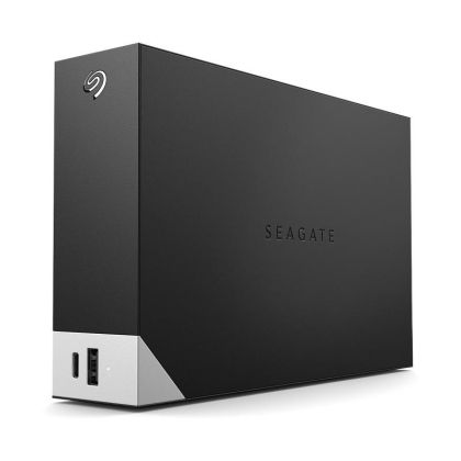 HDD Extern SEAGATE One Touch Hub 16TB, 1x USB 3.2 Type-C, 1x USB 3.0 Type-A, Rescue Data Recovery Services 3 ani, Black