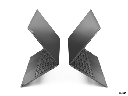 Laptop Lenovo Yoga Slim 7 13ACN5, Procesor AMD Ryzen 5 5600U up to 4.2GHz, 13.3" WQXGA (2560x1600) IPS 300nits glossy, ram 8GB soldered 4266MHz LPDDR4x, 512GB SSD M.2  PCIe 3.0x4 NVMe, AMD Radeon™ Graphics, culoare Silver, Windows11 Home      