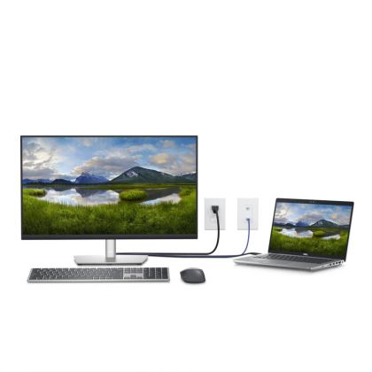 Monitor LED Dell P2723QE, 27" UHD 4K (3840x2160), IPS, 350nits, 5ms, 60Hz, culoare Black-Grey