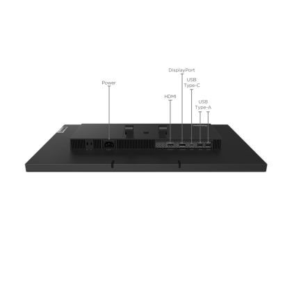 Monitor LED touchscreen Lenovo ThinkVision T24t-20, 23.8", IPS (1920 x 1080), 300nits, 4ms, 60Hz, culoare Raven-Black