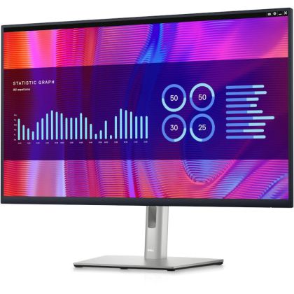 Monitor LED Dell P3223DE 32" QHD (2560x1440) IPS 350 nits, 5ms, 60Hz, culoare Black-Grey