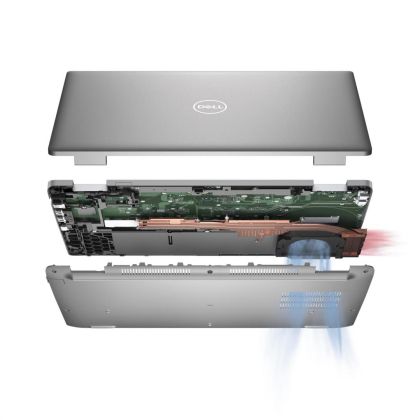 Laptop Dell Latitude 5530, Procesor 12th generation Intel Core i7 1265U up to 4.8GHz, 15.6" FHD (1920x1080) 250nits anti-glare, ram 16GB(2x8GB)3200MHz DDR4, 512GB SSD M.2 PCIe NVMe, Intel Iris Xe Graphics, culoare Grey, Windows11 Pro
