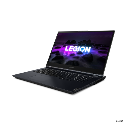 Laptop Lenovo Legion 5 17ACH6, Procesor AMD Ryzen™ 5 5600H up to 4.2GHz, 17.3" FHD (1920x1080) IPS 300nits anti-glare, ram 16GB (2x8GB) 3200MHz DDR4, 512GB SSD M.2 PCIe 3.0 NVMe, NVIDIA GeForce RTX 3050 4GB GDDR6, culoare Blue, Dos
