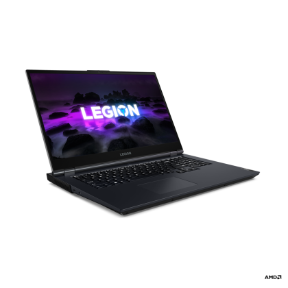 Laptop Lenovo Legion 5 17ACH6H, Procesor AMD Ryzen7 5800H up to 4.4GHz, 17.3" FHD (1920x1080) IPS 300nits anti-glare 144Hz, ram 16GB (2x8GB) 3200MHz DDR4, 512GB SSD PCIe 3.0x4 NVMe, NVIDIA GeForce RTX 3060 6GB GDDR6, culoare Blue, Dos 