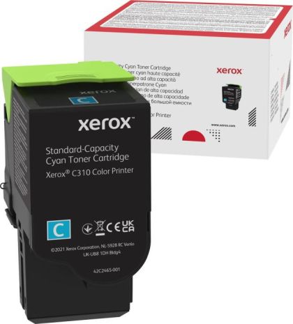 Toner original XEROX 006R04361, culoare cyan pentru Xerox C310, C315, capacitate 2000 de pagini