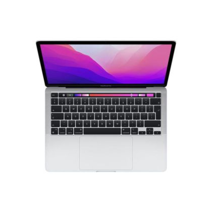 Laptop Apple MacBook Pro 13 M2, Procesor Apple M2 CPU cu 8 nuclee, GPU cu 10 nuclee, Neural Engine 16 core, 13.3" (2560 x 1600) IPS 500nits, ram 8GB, 256GB SSD,INT keyboard, culoare Silver, macOS Ventura
