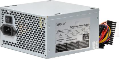 SURSA SPACER 500, 250W for 500 Desktop PC, fan 120mm, SwitchON/OFF "SPS-ATX-500-V12