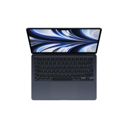 Laptop Apple MacBook Air 13, Procesor Apple M2 CPU cu 8 nuclee, GPU cu 10 nuclee, Neural Engine 16 core, 13.6" (2560 x 1664) IPS 500nits, ram 8GB, 512GB SSD, INT keyboard, culoare Midnight, macOS Ventura
