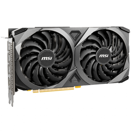 MSI Video Card NVidia GeForce RTX 3050 VENTUS 2X 8G, 8GB GDDR6, 128bit, Effective Memory Clock: 14000MHz, Boost: 1770MHz, 2560 CUDA Cores, PCI-E 4.0 x8, 3x DP, HDMI 2.1, RAY TRACING, TORX Fan 3.0, 550W Recommended PSU, Backplate, 3Y